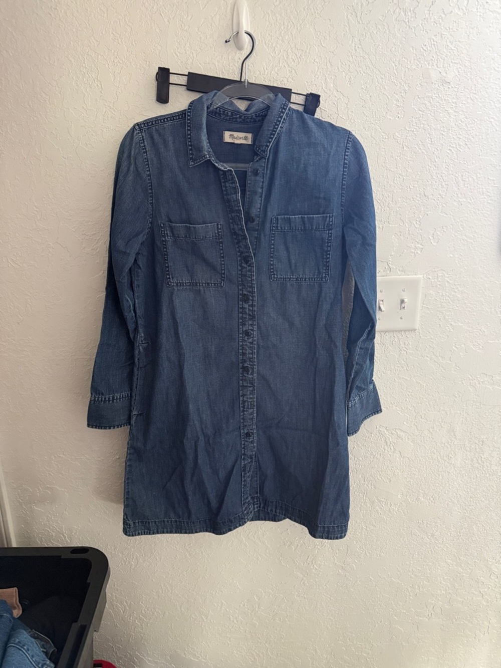Madewell Denim Shirt Dress - Blue